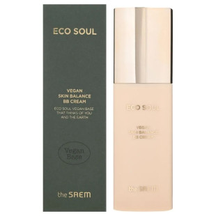 BB крем веганский The Saem Eco Soul Vegan Skin Balance BB Cream 21 Light Beige 40 ml